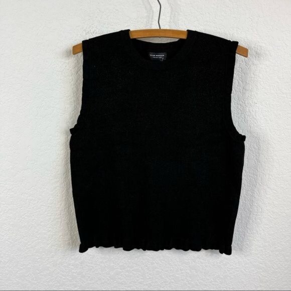 Club Monaco Metallic Italian Yarn Knit Tabiana Sweater Top - Picture 2 of 10